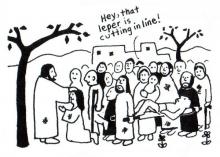 Jesus healing the lepers, © Daniel W. Erlander, http://danerlander.com Jesus healing the lepers, © Daniel W. Erlander, http://danerlander.com