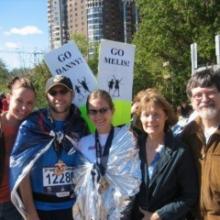 Daniel Burke (second from left) with his wife and family after the Marine Corp Marathon in 2007. Photo courtesy Daniel Burke Photo courtesy Daniel Burke