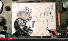 Screenshot from Molly Crabapple's Fusion video