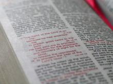 Red letter Bible via Wylio http://bit.ly/wk2149 Red letter Bible via Wylio http://bit.ly/wk2149