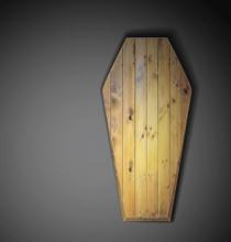 Wood coffin image, _Lonely_ / Shutterstock.com Wood coffin image, _Lonely_ / Shutterstock.com