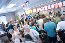 Patrons at a Florida Chick-fil-A on National Support Day. Cheryl Casey / Shutterstock.com Cheryl Casey / Shutterstock.com