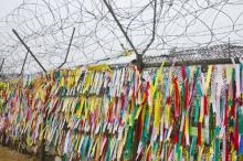Prayer ribbons hung on the wall in South Korea, meunierd / Shutterstock.com Prayer ribbons hung on the wall in South Korea, meunierd / Shutterstock.com