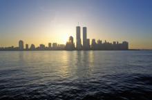 The twin towers of the World Trade Center, shown along the skyline in New York City. Photo via Shuttershuck/RNS.