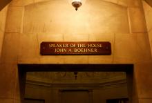 Sign above John Boehner's Capitol office, Katherine Welles / Shutterstock.com Sign above John Boehner's Capitol office, Katherine Welles / Shutterstock.com