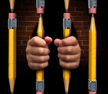 School-to-prison pipeline illustration, Lightspring / Shutterstock.com School-to-prison pipeline illustration, Lightspring / Shutterstock.com