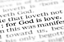 Text from the Bible. Image courtesy Lane V. Erickson/shutterstock.com Text from the Bible. Image courtesy Lane V. Erickson/shutterstock.com