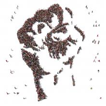 Fist symbol. Photo via Arthimedes / Shutterstock.com