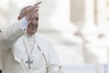 Pope Francis in October in St. Peter's Square. giulio napolitano / Shutterstock.