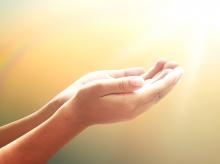 Hands in gratitude. Image courtesy CHOATphotographer/shutterstock.com Hands in gratitude. Image courtesy CHOATphotographer/shutterstock.com