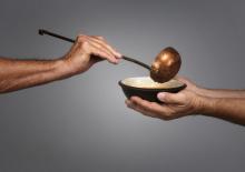 Giving food photo, James Steidl/Shutterstock.com Giving food photo, James Steidl/Shutterstock.com