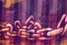 Sex slavery protest art installation in Trafalgar Square, London. Image via Angelina Dimitrova / Shutterstock.com