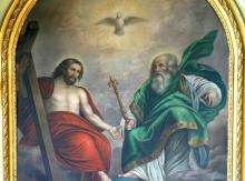 Holy Trinity painting, Zvonimir Atletic / Shutterstock.com Holy Trinity painting, Zvonimir Atletic / Shutterstock.com