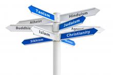 Religious crossroads, Ryan DeBerardinis/Shutterstock.com Religious crossroads, Ryan DeBerardinis/Shutterstock.com