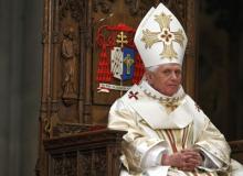Pope Benedict XVI at St. Patrick’s Cathedral in New York in 2008. RNS file photo by Jin Lee/Staten Island Advance