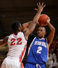 Seton Hall Pirates v. Rutgers Scarlet Knights on Feb. 12. Photo by Saed Hindash/The Star-Ledger Photo by Saed Hindash/The Star-Ledger