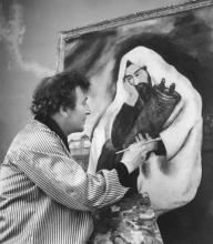 Marc Chagall with Solitude, 1933. Private collection. ©Archives Marc et Ida Chagall, Paris. Courtesy: The Jewish Museum. Via RNS