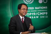 Yeb Sano, head delegate from the Philippines. Photo courtesy of Sean Hawkey/LWF