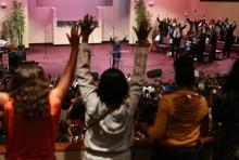 Rev. Al Sharpton speaks at Greater Grace Church in Florissant. Photo by Christian Gooden, courtesy of St. Louis Post-Dispatch Photo by Christian Gooden, courtesy of St. Louis Post-Dispatch