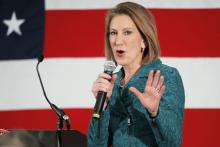 Potential Republican 2016 presidential candidate Carly Fiorina. Photo via REUTERS / Brian Snyder / RNS Photo via REUTERS / Brian Snyder / RNS