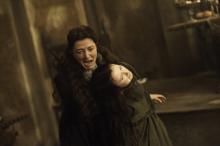A scene with Catelyn Stark (l) played by Michelle Fairley from HBO’s Game of Thrones. Photo by Helen Sloan/courtesy HBO Photo by Helen Sloan/courtesy HBO