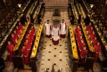 The Winchester Cathedral girls choir. Photo:Jim Pascoe, courtesy Winchester Cathedral. Via RNS.
