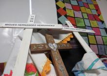 An altar set up in honor of immigrants, including those who have died on their journey to the U.S. Photo: Katherine Burgess/RNS