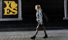 A poster supporting the Yes vote is displayed in Dublin on May 19, 2015. Photo via REUTERS / Cathal McNaughton / RNS Photo via REUTERS / Cathal McNaughton / RNS