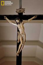 The largest ivory crucifix in the Philippines hangs in a museum in Manila. RNS photo © Brent Stirton/National Geographic RNS photo © Brent Stirton/National Geographic