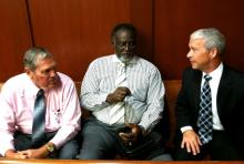 Trial pastors: (Left to right) Rev Robert K. Gregory, Jr., Rev. Lowman J. Oliver, III; Rev. Joel Hunter. Photo courtesy RNS. Photo courtesy RNS.