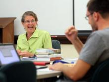 Kristen Leslie, (left), a professor at Eden Theological Seminary. Photo by Christian Gooden/St. Louis Post-Dispatch Photo by Christian Gooden/St. Louis Post-Dispatch