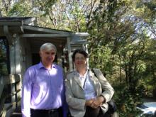 Victor Ignatenkov, left, with Ellen Smith, a Presbyterian missionary and translator. Photo courtesy of Ellen Smith/RNS.