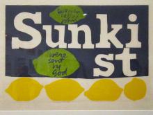 Print about John F. Kennedy and Pope John XXIII incorporates the Sunkist company logo. RNS photo by Patti Jette Hanley RNS photo by Patti Jette Hanley