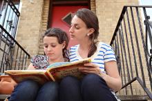 Eliza Lamb and her daughter, Madeline, at their home in Queens, N.Y., on May 4, 2015. RNS photo by Alexander Cohn RNS photo by Alexander Cohn