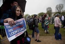 Thousands of atheists and unbelievers gathered Saturday on the National Mall for the Reason Rally. RNS photo by Tyrone Turner RNS photo by Tyrone Turner
