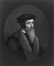 The 16th century Protestant Reformer John Calvin is perhaps best known as the godfather of Reformed churches. Religion News Service photo courtesy Library of Congress.
