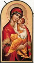 A Greek icon of Theotokos depicts Mary & Jesus. RNS photo Nick Crettier / National Shrine of Immaculate Conception RNS photo Nick Crettier / National Shrine of Immaculate Conception