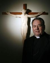 Newark Archbishop John J. Myers faces fierce criticism. Religion News Service photo by Ed Murray/The Star-Ledger of Newark, N.J. Religion News Service photo by Ed Murray/The Star-Ledger of Newark, N.J.