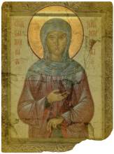 St. Xenia of St. Petersburg. Photo illustration by Cathleen Falsani with image B