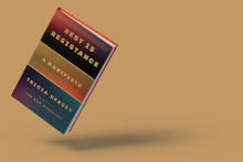 Little, Brown Spark Book cover is divided into thirds, with a dark top and bottom block and a yellow-gold middle block. Bright yellow text on top third reads "Rest Is Resistance" and middle third reads "A Manifesto"; bottom third reads "Tricia Hersey"