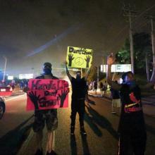 Protests Aug.17. Photo courtesy Heather Wilson / PICO
