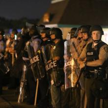 Ferguson protests in August. Photo by Heather Wilson / PICO
