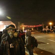 Ferguson protests Monday night. Photo by Heather Wilson / PICO