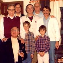 The author (center middle sans corduroy Sunday suit) circa 1980. Photo courtesy 