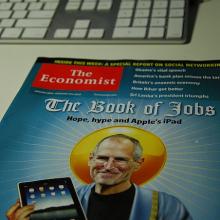 Steve Jobs The Economist cover, via Bill So / Flickr.com