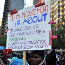 Sign Seen at Occupy Wall Street in October (Image by Mike Fleshman via flickr)
