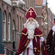 Sinterklaas and Zwarte Piet (aka "Black Pete") in a holiday parade in Holland, 2
