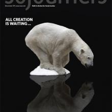 Polar bear on shrinking ice from the December 2009 issue of Sojourners 