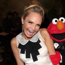 Mizz Chenoweth (with Elmo) at the Drama Desk Awards, 2012. Bruce Glikas/FilmMagi