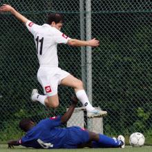 Catholic seminary players during their first 'Clericus Cup' in Rome. Getty Image